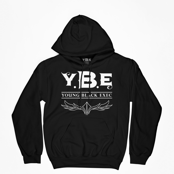 YBE Signature Logo Hoodie - Black/White