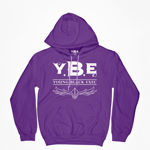 YBE Signature Logo Hoodie - Purple/White