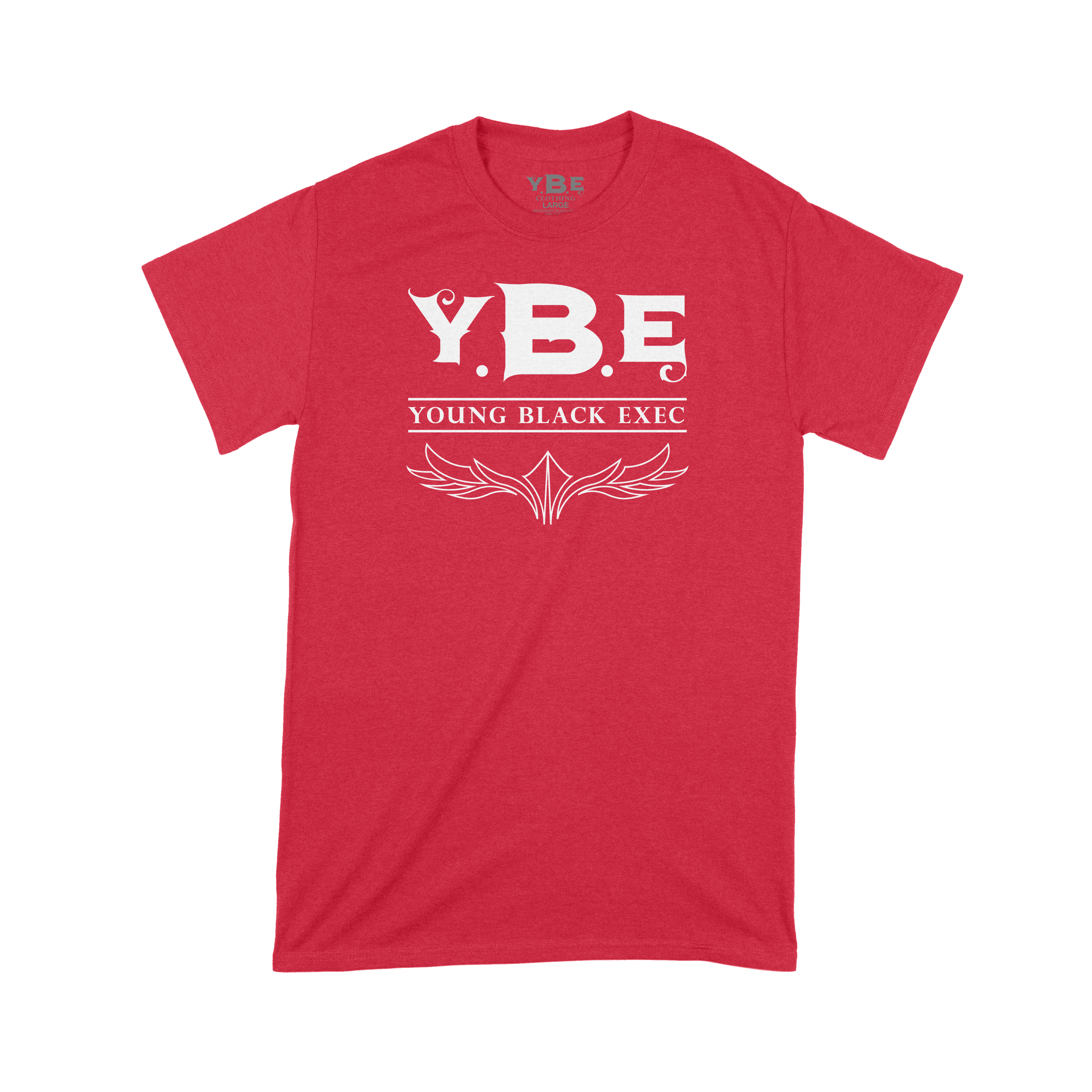 YBE Signature Logo T-Shirt - Red/White – Young Black Exec