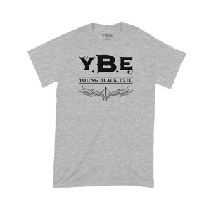 YBE Signature Logo T-Shirt - Sports Grey/Black